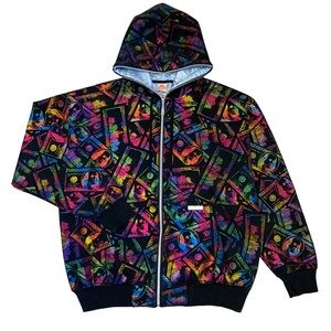 RARE vintage JOHNNY BLAZE rainbow benjamins full zip hoodie